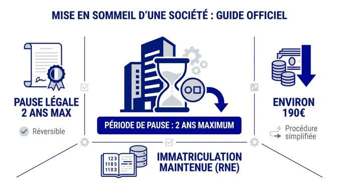 Guide des formalit&eacute;s pour la mise en sommeil d'une soci&eacute;t&eacute;