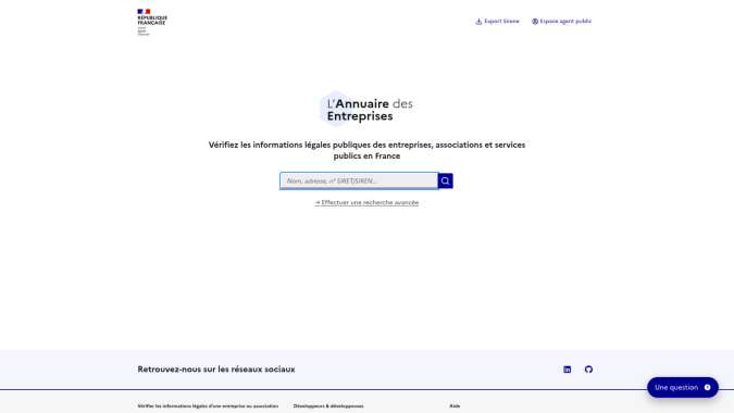 D&eacute;marches d'obtention et consultation via le r&eacute;pertoire SIRENE